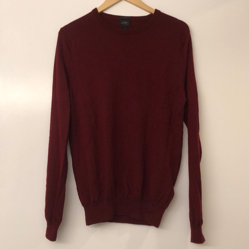 J. Crew Maroon Pullover Sweater - image 1
